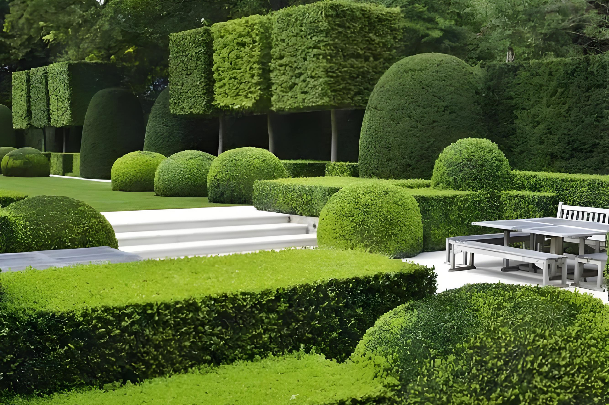 Solution for the application of large-scale shaped seedlings in industrial parks